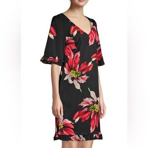 NWT Trina Turk Floral Ruffle Floral Dress Size 2